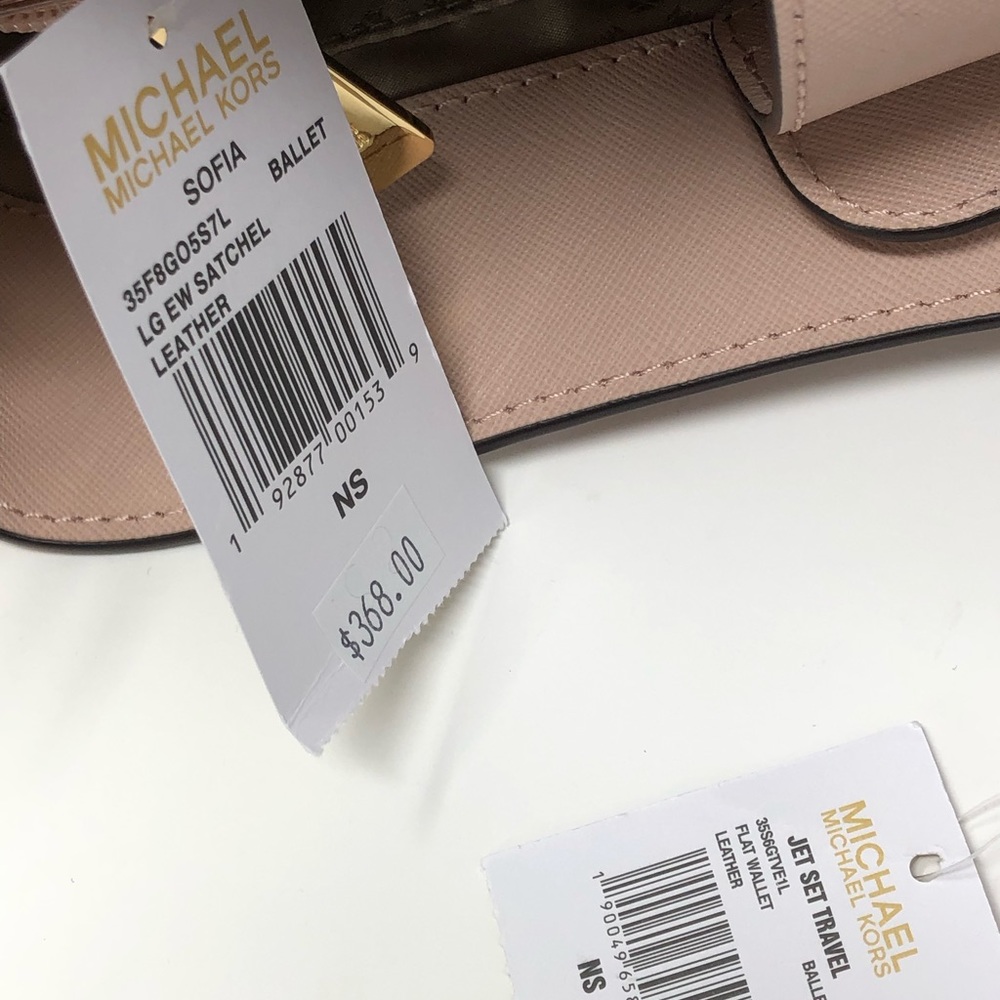 NWT Michael Kors large ew Sofia satchel&wallet - Picture 6 of 8